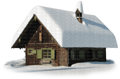 зимний домик - PNG gratuit