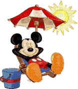 Mickey beach - Gratis animerad GIF