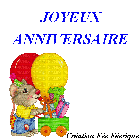 joyeux anniversaire - Бесплатни анимирани ГИФ