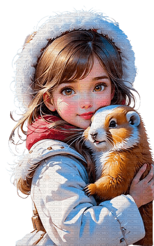 loly33 enfant hiver marmotte - бесплатно png