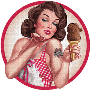woman ice cream bp - gratis png