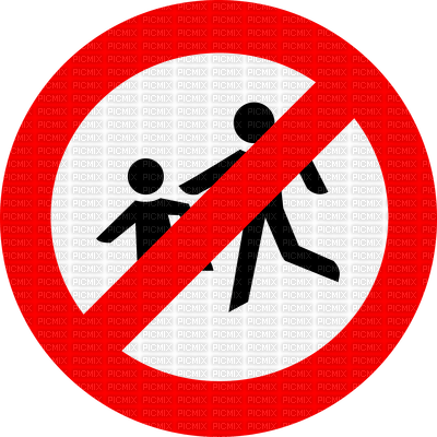 Kaz_Creations Sign Logo No Children - Free PNG