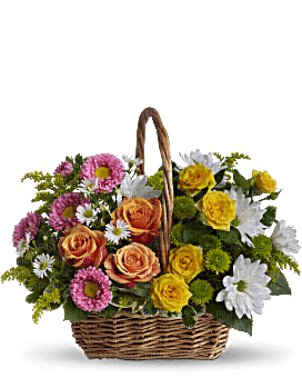 Kaz_Creations  Flowers Basket - безплатен png