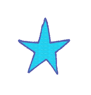 Animated Sketchy Star Blue Color Muted Wermking - Ingyenes animált GIF