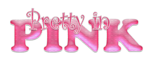 pretty in pink/words - zdarma png