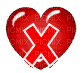 Gif lettre coeur -X- - GIF animé gratuit