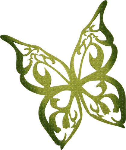 dolceluna green butterfly - безплатен png