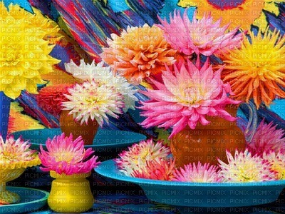 Kaz_Creations Backgrounds Background Flowers Colours - PNG gratuit