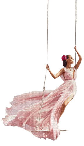 kikkapink woman pink swing - ücretsiz png