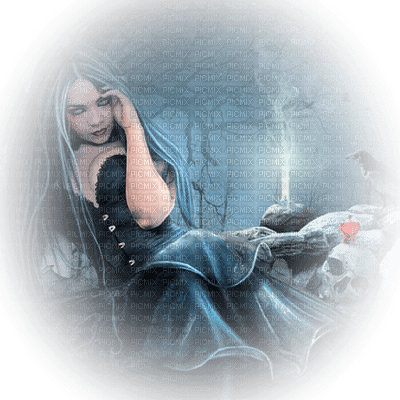 goth woman gothique femme - png grátis