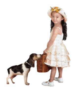 child with dog bp - бесплатно png