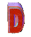 3d letter d - Δωρεάν κινούμενο GIF