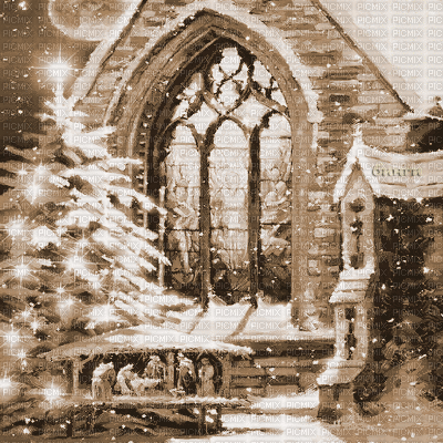 Y.A.M._New year Christmas background Sepia - GIF animado gratis