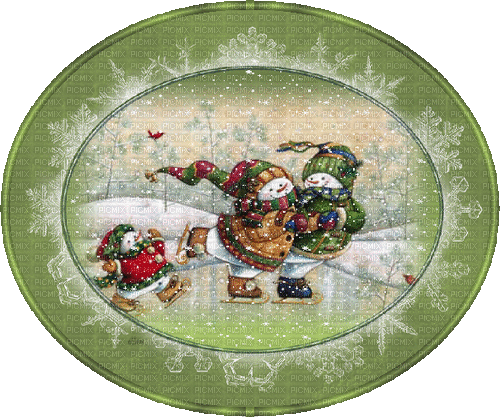 Christmas Noel Plate - GIF animado gratis