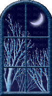 Fenêtre.Window.winter.Night.Victoriabea - GIF animé gratuit