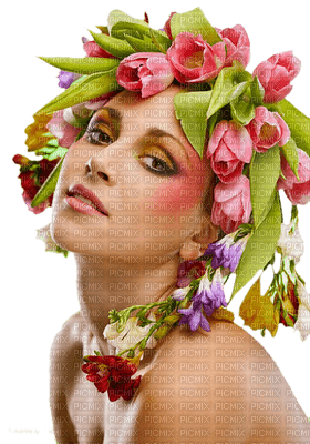 Kaz_Creations Woman Femme Flowers - ingyenes png