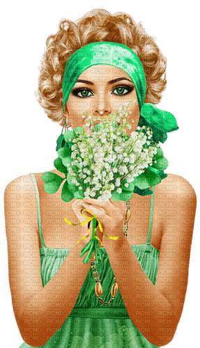 ♡§m3§♡ female green summer flowers - 免费PNG