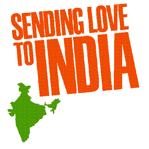 Sending Love To India - Animovaný GIF zadarmo