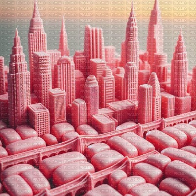 Pink Gum City - png ฟรี