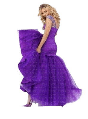 woman  purple -Nitsa P - png ฟรี