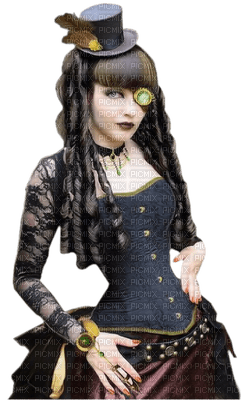Kaz_Creations Steampunk Woman Femme - PNG gratuit