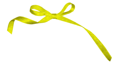 Kaz_Creations Ribbons Bows Yellow - Free PNG