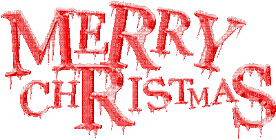 merry christmas text red green flashing gif - GIF animado gratis