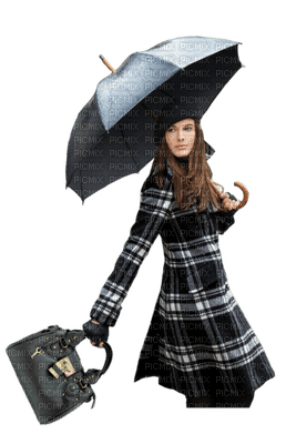 woman in rain bp - darmowe png