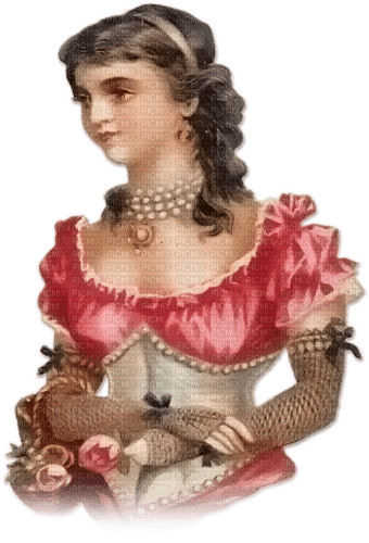 soave woman vintage spring victorian pink brown - δωρεάν png