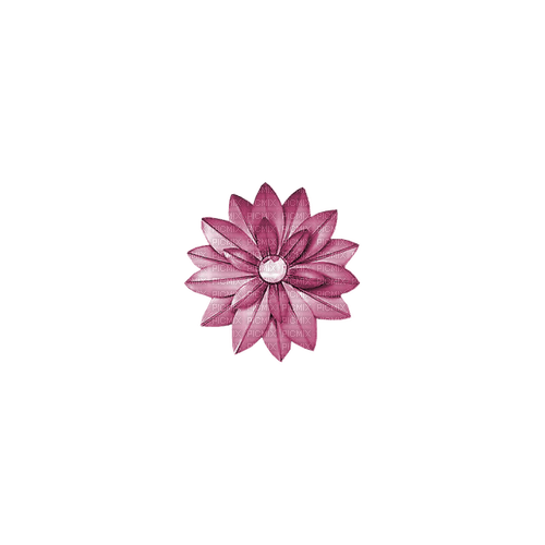 kikkapink deco scrap pink flower - бесплатно png