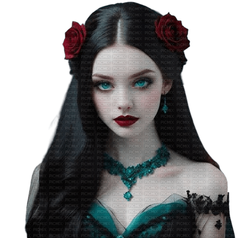 gothic woman - nemokama png