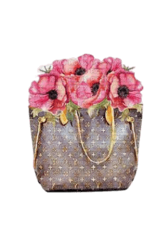 handbag/flowers - ingyenes png