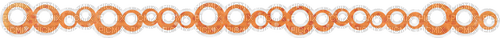 Paper Border Divider  Circles orange - 免费PNG