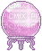 Bola de cristal rosa - GIF animado grátis