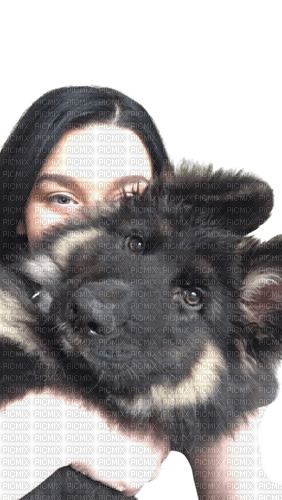 Kaz_Creations My Daughter & Her Dog - png gratis