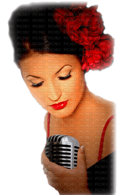 mujer musica by EstrellaCristal - png gratis
