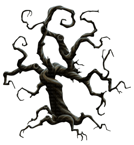 gothic deco png halloween kikkapink spooky tree - 無料png