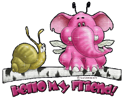 Hello Friend - GIF animasi gratis