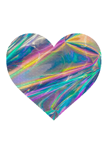 holographic heart type beat - Gratis animeret GIF