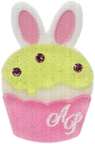 bunny ears cupcake - bezmaksas png