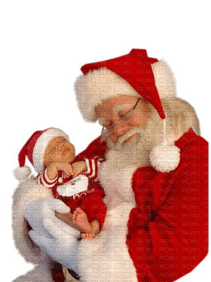 Santa with child bp - darmowe png