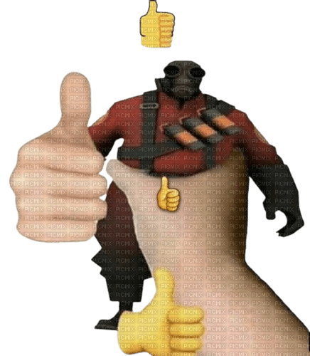 pyro thumbs up - PNG gratuit