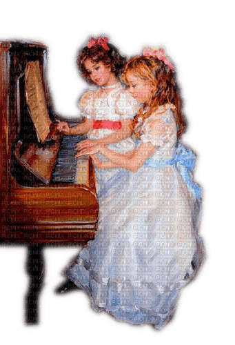 Rena Vintage kinder Childs Klavier Piano - png grátis