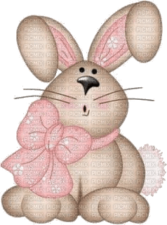 Hase mit Schleife - Free PNG