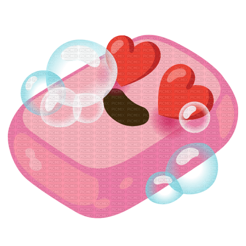 Emoji kitchen heart eyes soap - darmowe png