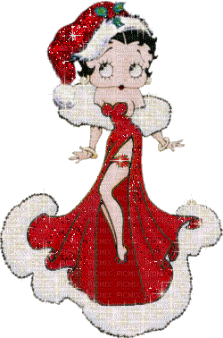 gif Betty Boop noel natal maga - GIF animasi gratis