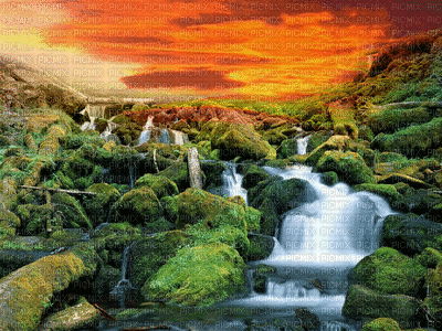 waterfall bp - GIF animado gratis