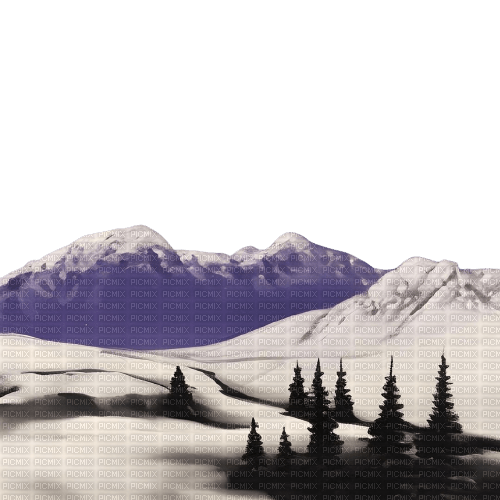 winter mountains - бесплатно png