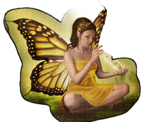 Femme papillon - фрее пнг
