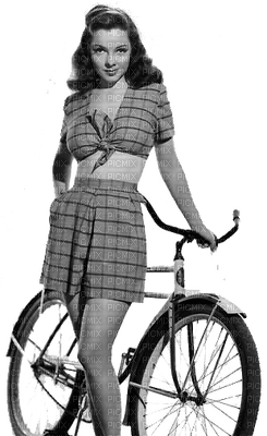 woman with bicycle bp - ilmainen png
